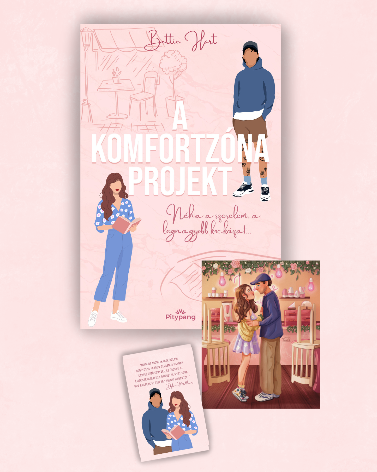 A Komfortzóna Projekt - Dedikálva, Könyvjelzővel, Illusztrációkkal